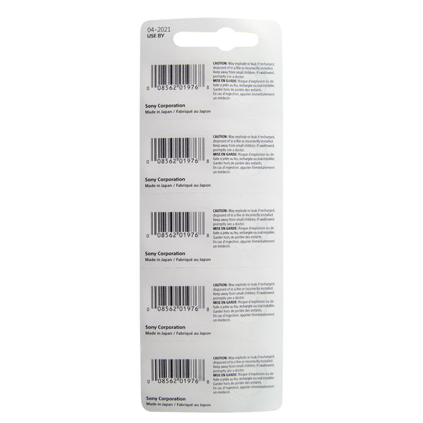 Pkg/5 Type 373 MuRata Watch Battery Tear Strip