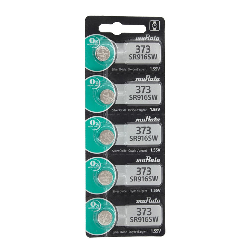 Pkg/5 Type 373 MuRata Watch Battery Tear Strip