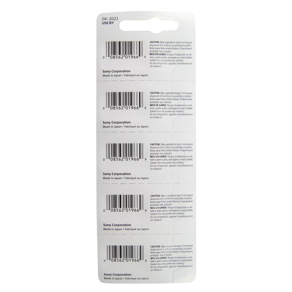 Pkg/5 Type 379 SONY-MuRata Watch Battery Tear Strip