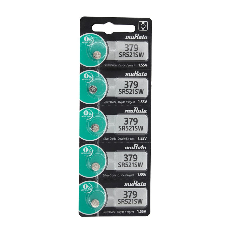 Pkg/5 Type 379 SONY-MuRata Watch Battery Tear Strip