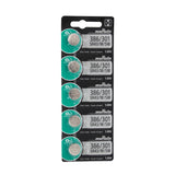 Pkg/5 Type 386/301 MuRata Watch Battery Tear Strip