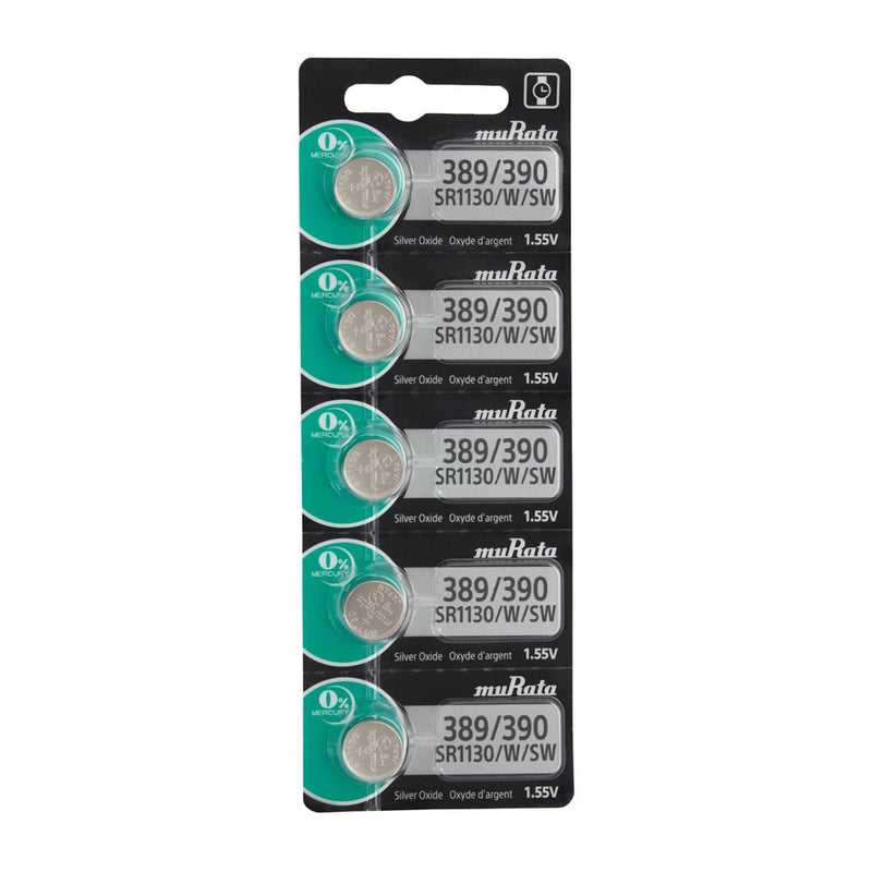 Pkg/5 Type 389/390 SONY-MuRata Watch Battery Tear Strip