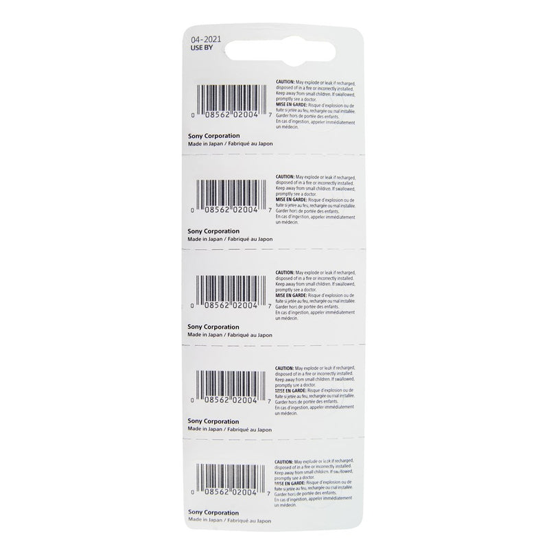 Pkg/5 Type 391/381 SONY-MuRata Watch Battery Tear Strip