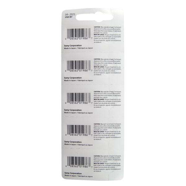 Pkg/5 Type 392/384 MuRata Watch Battery Tear Strip