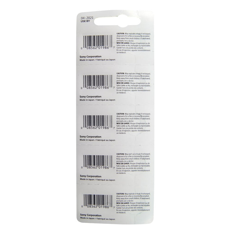 Pkg/5 Type 392/384 SONY-MuRata Watch Battery Tear Strip