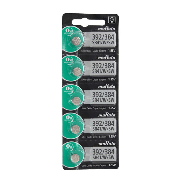 Pkg/5 Type 392/384 MuRata Watch Battery Tear Strip