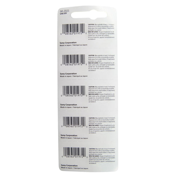 Pkg/5 Type 394 MuRata Watch Battery Tear Strip