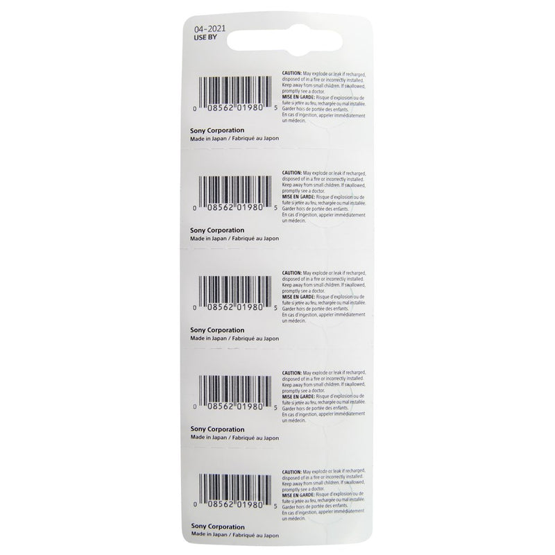 Pkg/5 Type 399/395 MuRata Watch Battery Tear Strip