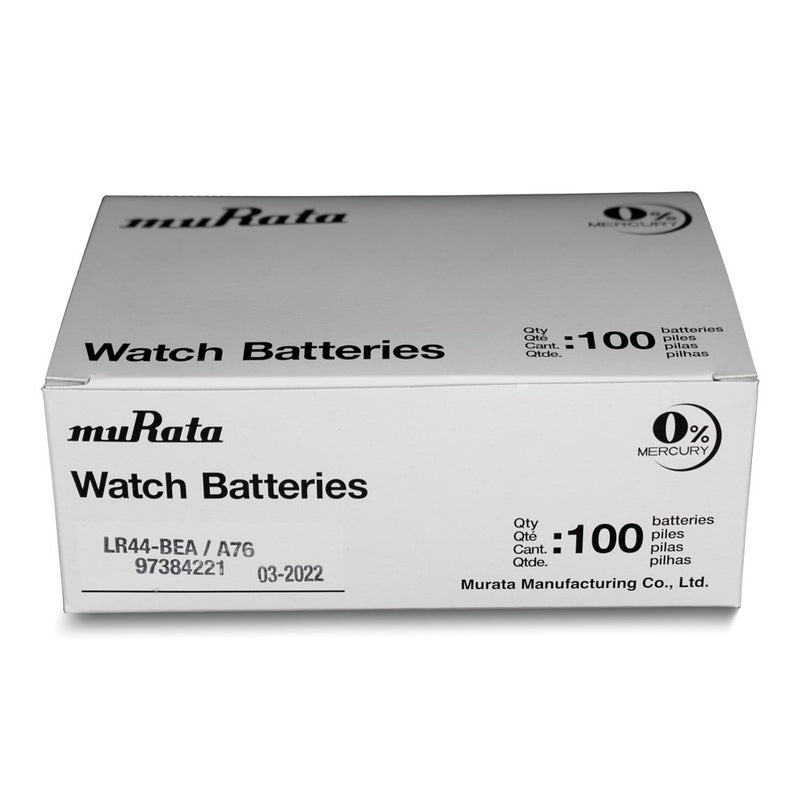Pkg/5 Type LR44 MuRata Alkaline Battery Tear Strip