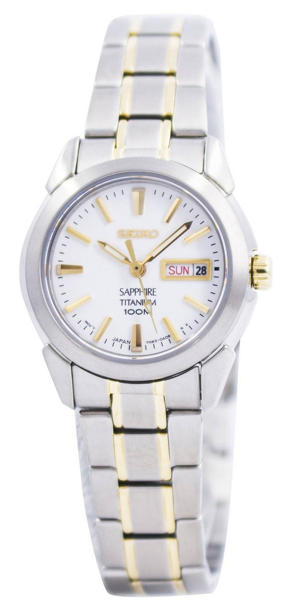 Seiko Sapphire Titanium Quartz 100M SXA115 SXA115P1 SXA115P Women's Watch