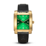 SQUARE MEN'S WATCH - LEGACY L Brushed gold - Green dial