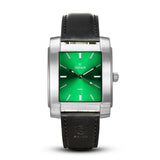 SQUARE MEN'S WATCH - LEGACY K Brushed steel - Green dial