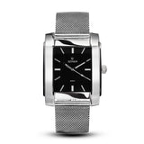SQUARE MEN'S WATCH - LEGACY P Polished steel - Black dial