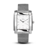 SQUARE MEN'S WATCH - LEGACY Q Polished steel - White dial