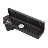 Steinhausen Altdorf Rose IP-plated Black Dial Black Strap Watch