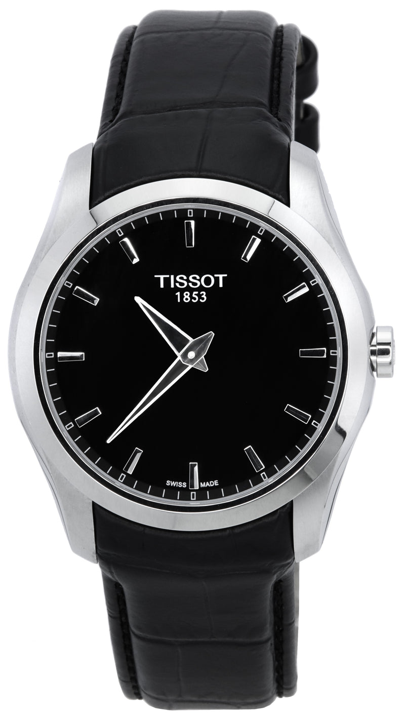 Tissot T-Classic Couturier Secret Date Black Dial Quartz T035.446.16.051.00 T0354461605100 100M Men's Watch