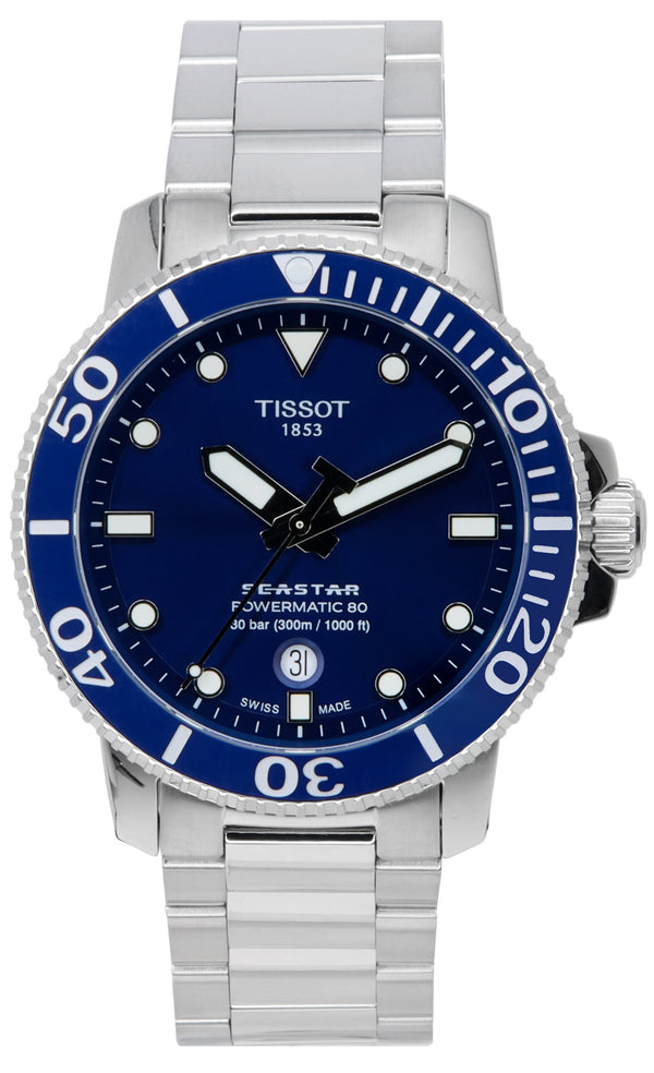 Tissot Seastar 1000 Professional Powermatic 80 Blue Dial Diver's T120.407.11.041.03 T1204071104103 300M Men's Watch