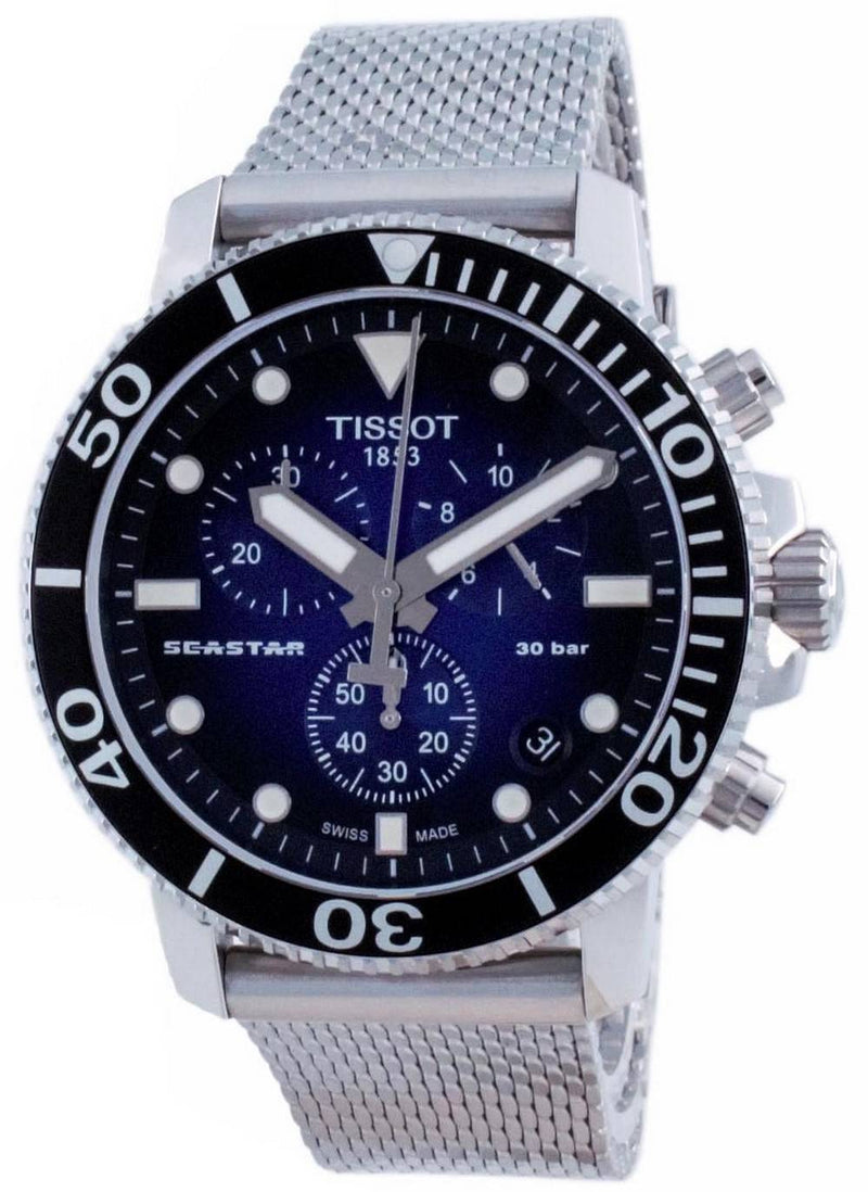 Tissot T-Sport Seastar 1000 Chronograph Quartz T120.417.11.041.02 T1204171104102 300M Men's Watch