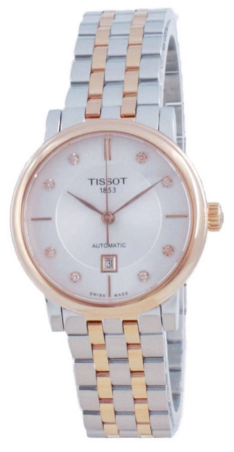 Tissot T-Classic Carson Automatic Diamond Accents T122.207.22.036.00 T1222072203600 Women's Watch