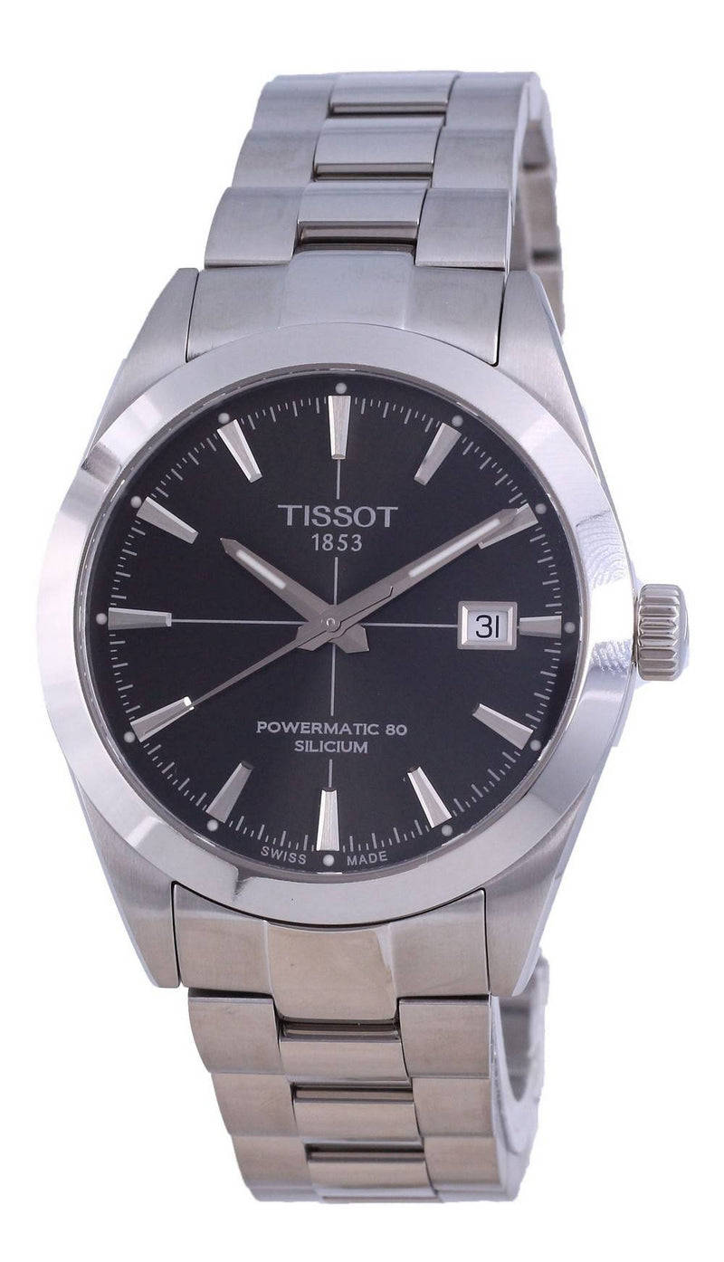 Tissot T-Classic Gentleman Powermatic 80 Silicium Automatic T127.407.11.061.01 T1274071106101 100M Men's Watch