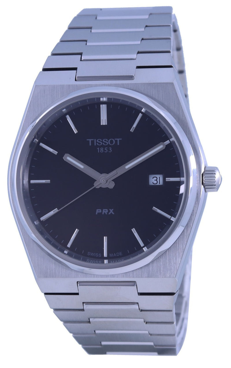 Tissot T-Classic PRX Black Dial Quartz T137.410.11.051.00 T1374101105100 100M Men's Watch