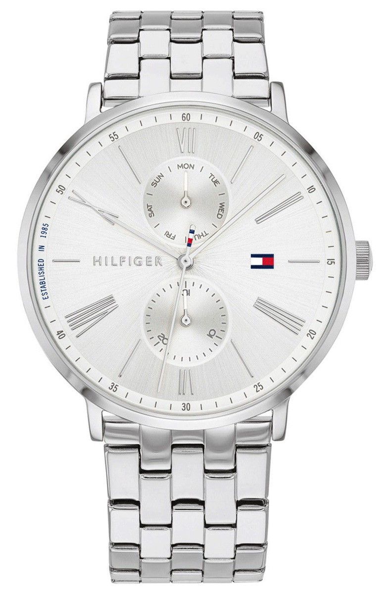 Tommy Hilfiger Jenna Stainless Steel Multifunction Silver Dial Quartz 1782068 Women's Watch