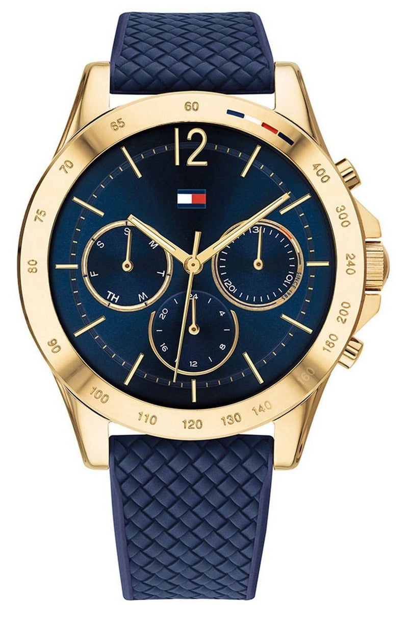 Tommy Hilfiger Haven Blue Dial Silicon Strap Quartz 1782198 Women's Watch