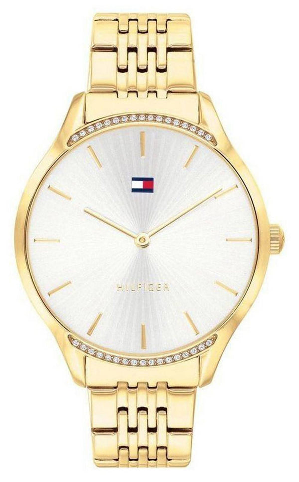 Tommy Hilfiger Crystal Accents Gold Tone Stainless Steel Quartz 1782211 Women's Watch