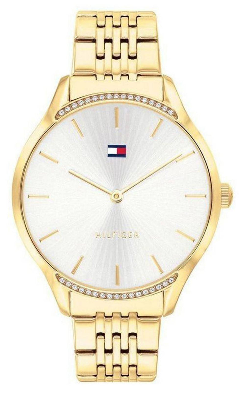 Tommy Hilfiger Crystal Accents Gold Tone Stainless Steel Quartz 1782211 Women's Watch
