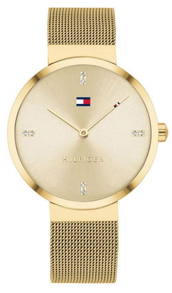 Tommy Hilfiger Liberty Crystal Accents Gold Tone Stainless Steel Quartz 1782217 Women's Watch