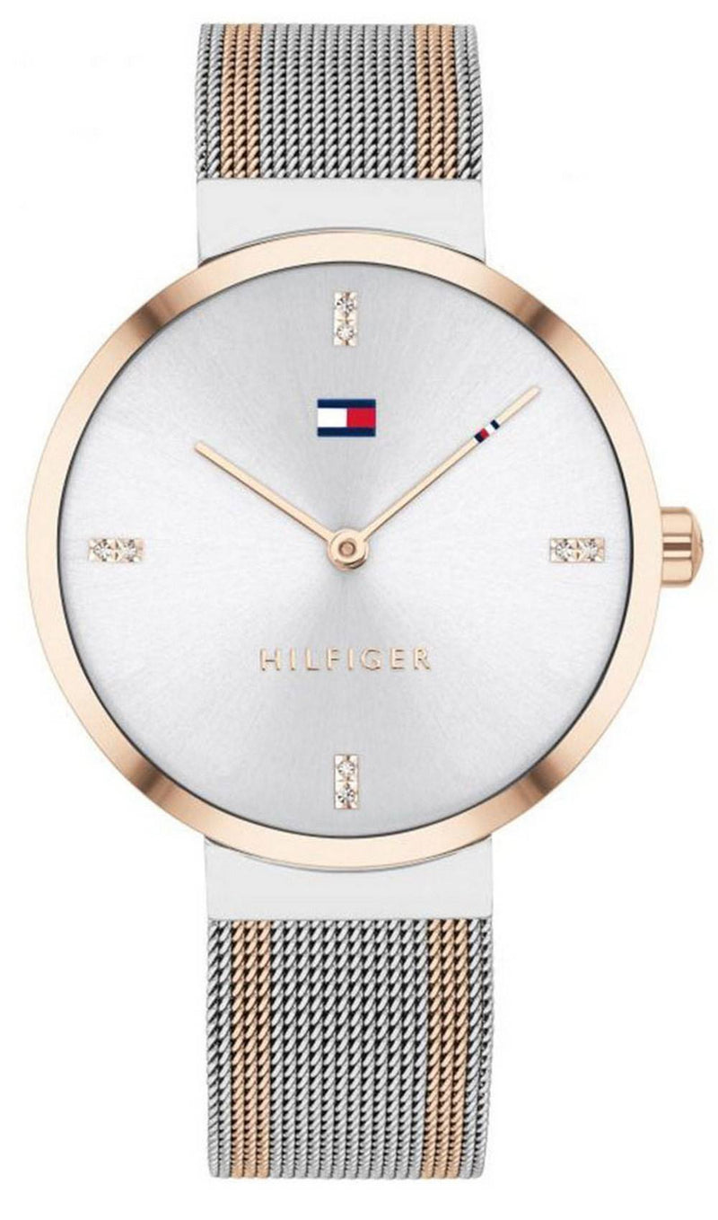 Tommy Hilfiger Liberty Crystal Accents Two Tone Stainless Steel Quartz 1782221 Women's Watch