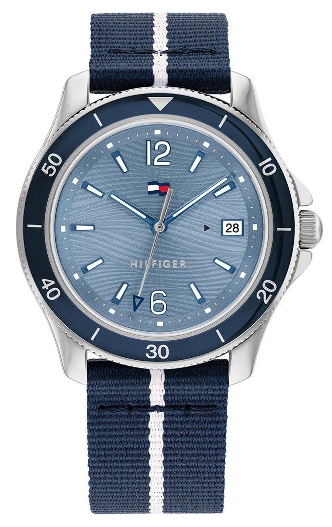 Tommy Hilfiger Brooke Nylon Strap Blue Dial Quartz 1782511 Women's Watch