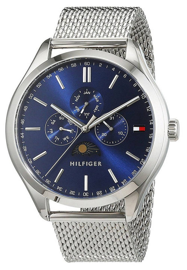 Tommy Hilfiger Oliver Blue Dial Stainless Steel Quartz 1791302 Men's Watch