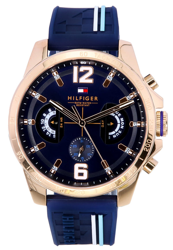 Tommy Hilfiger Decker Multifunction Blue Dial Quartz 1791474 Men’s Watch