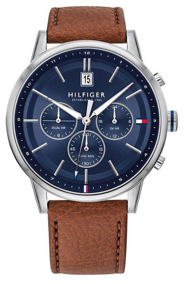 Tommy Hilfiger Kyle Chronograph Leather Strap Quartz 1791629 Men's Watch