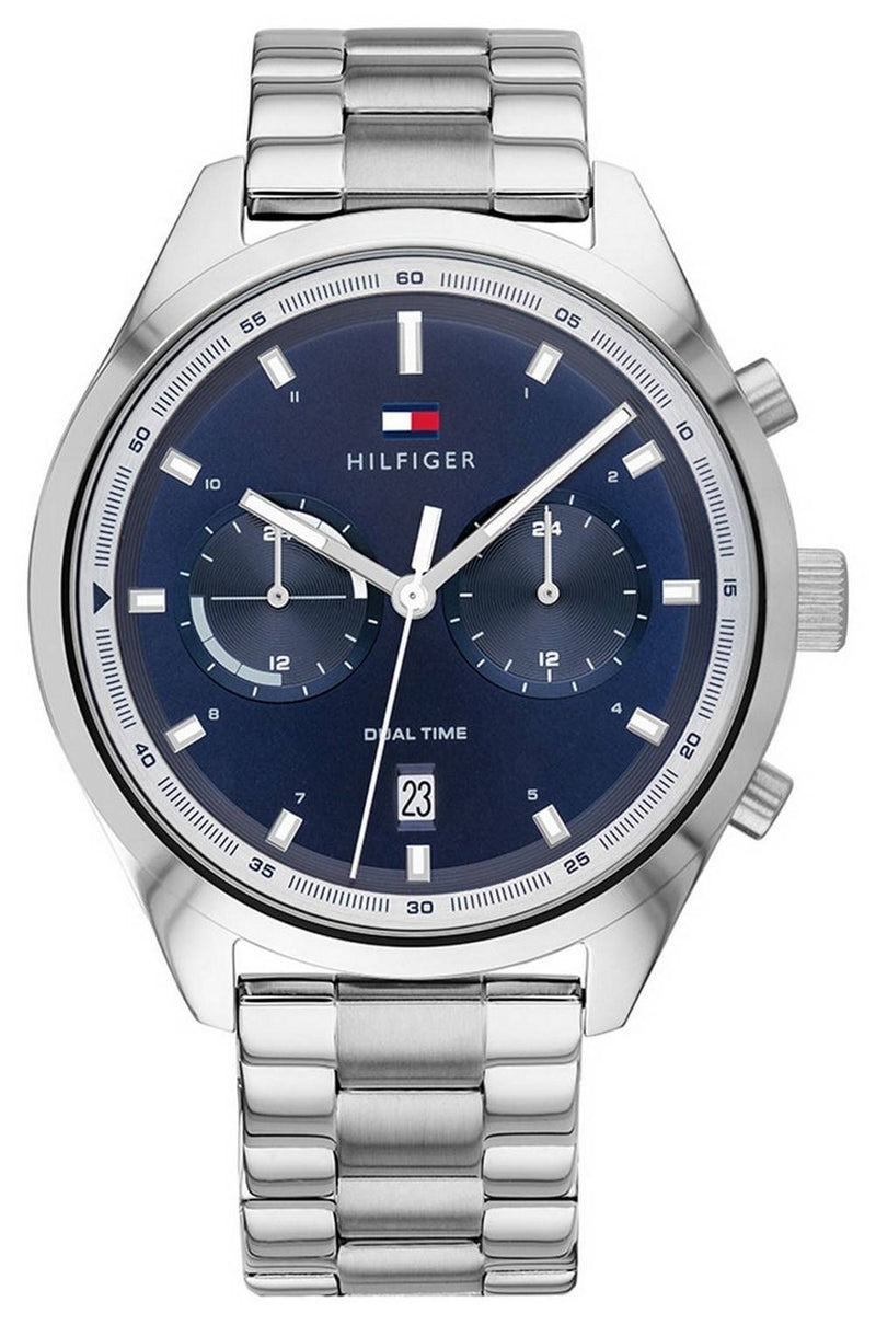 Tommy Hilfiger Bennett Blue Dial Stainless Steel Quartz 1791725 Men's Watch