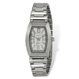 Ladies Chisel Stainless Steel White Tonneau Dial Watch