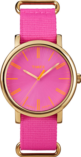 Timex Women's Pink Weekender Nylon Strap Watch