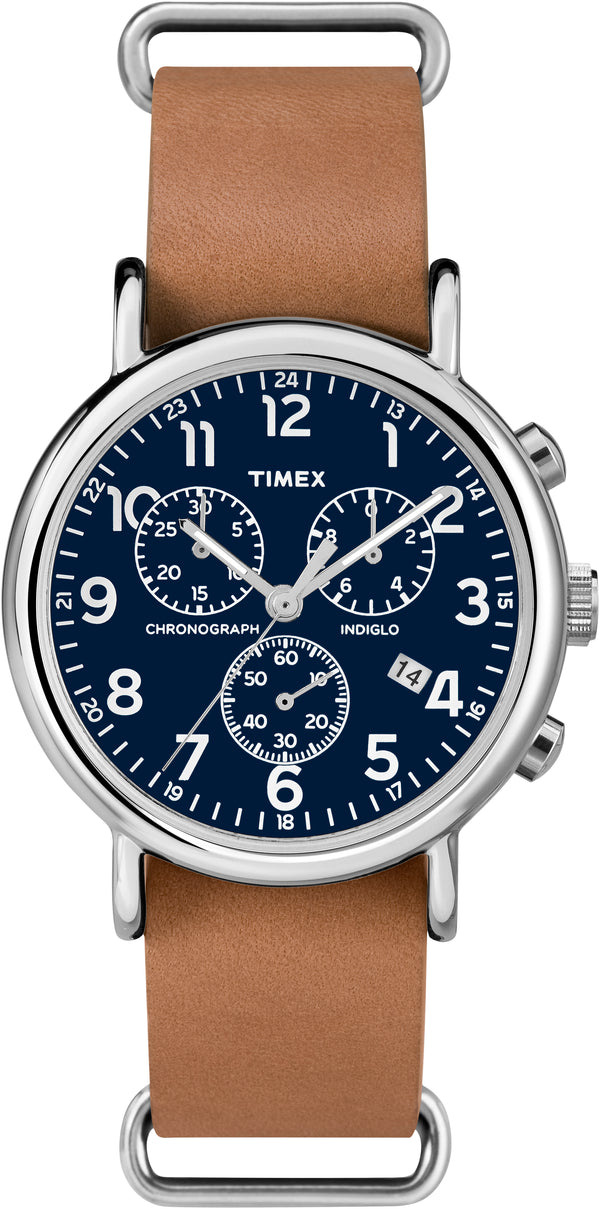 Timex Unisex Chronograph Weekender Analog Brown Watch