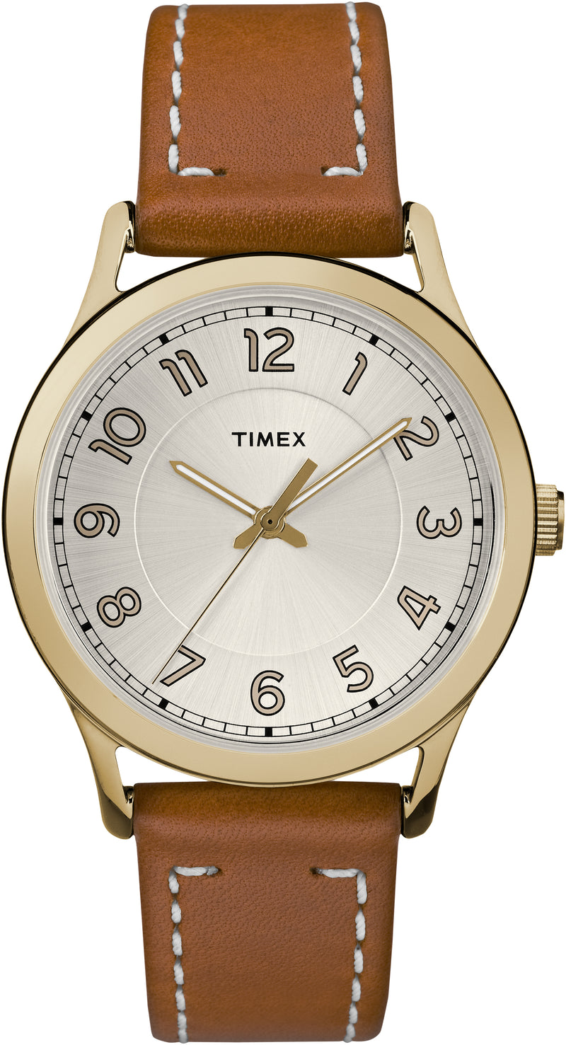 Timex Women's New England Leather Strap Watch