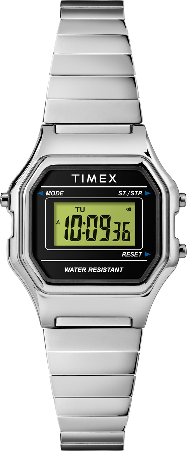 Timex Women's Classic Digital Mini SS Expansion Band Watch