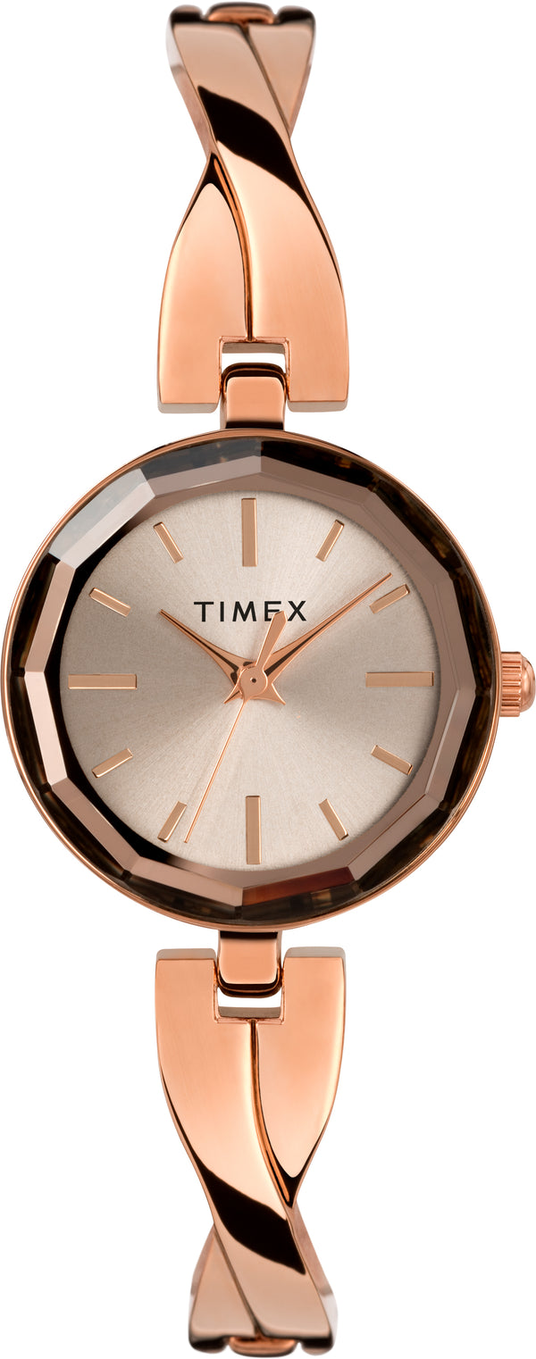 Timex TW2T49500 Timex Women's Analog 26mm Rose Gold-tone Bracelet