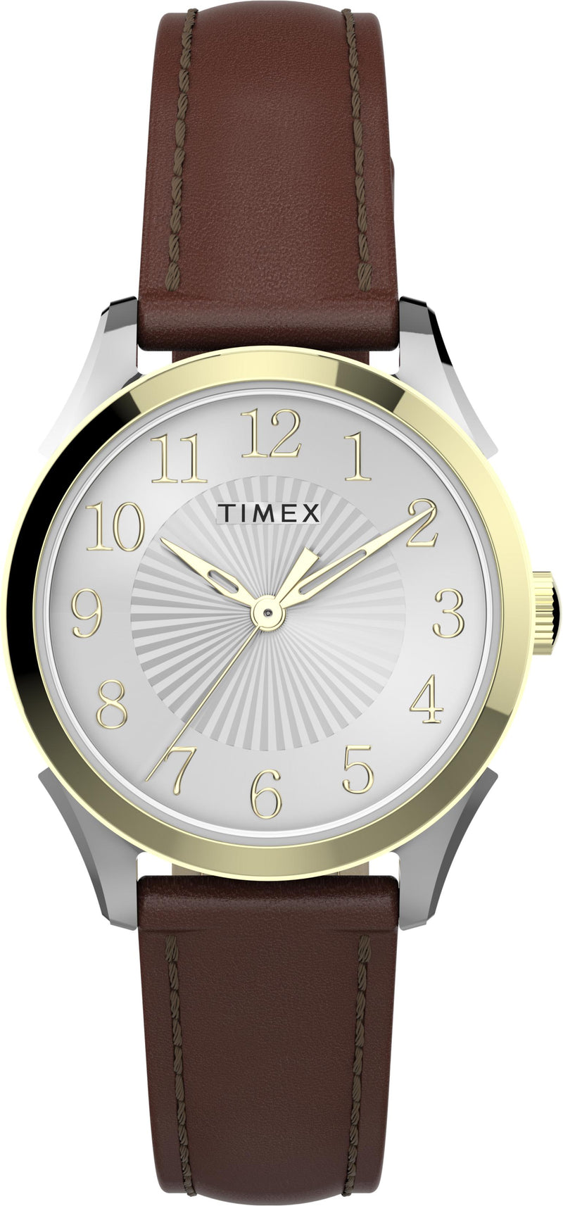 Timex TW2T66700 Women's Briarwood 28mm Tan Leather Strap Watch