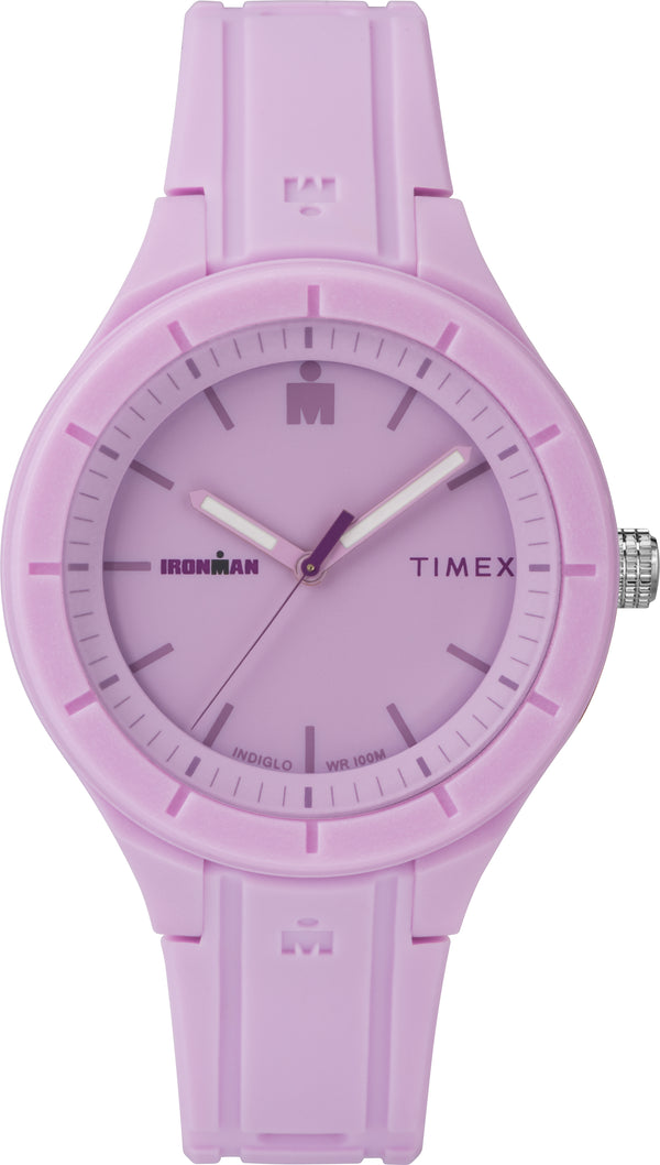 Timex TW5M17300 Women's Ironman Essential 38mm Purple Silicone Strap Watch