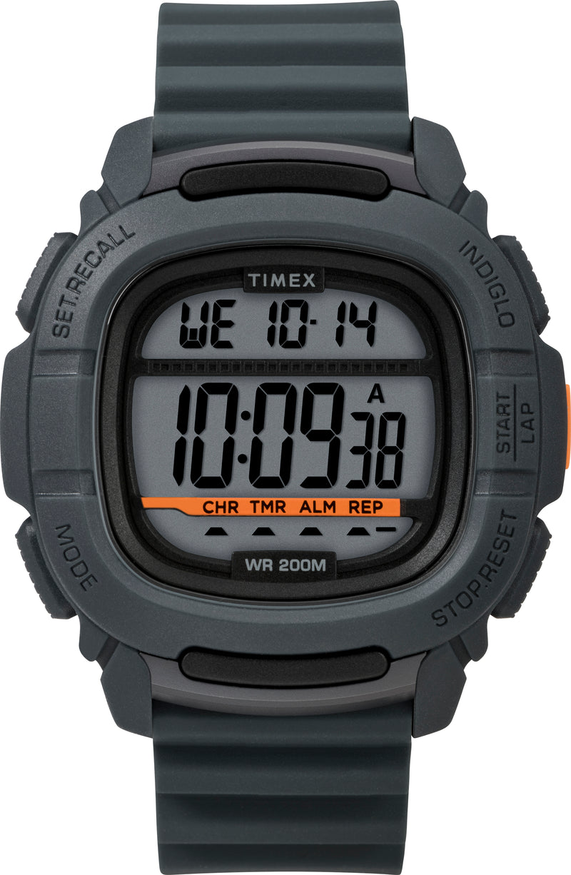Timex Men's TW5M26700 BST.47 Gray Silicone Strap Watch