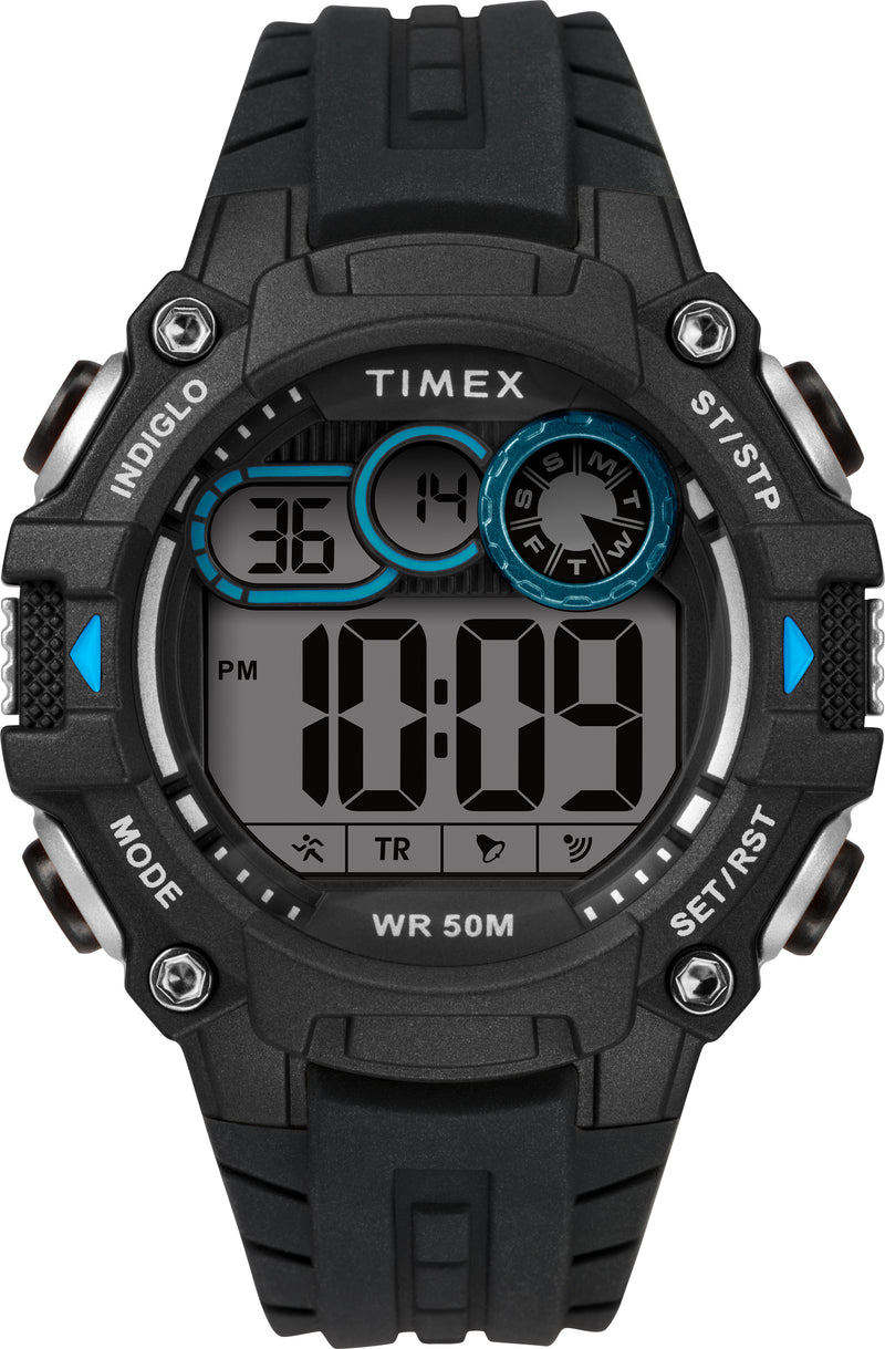 Timex TW5M27300 DGTL Big Digit 48mm Silicone Strap Watch