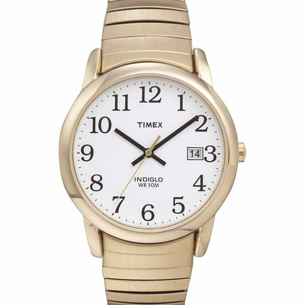 Timex Men's T2H301 Easy Reader Gold-Tone Stainless Expansion Band Watch