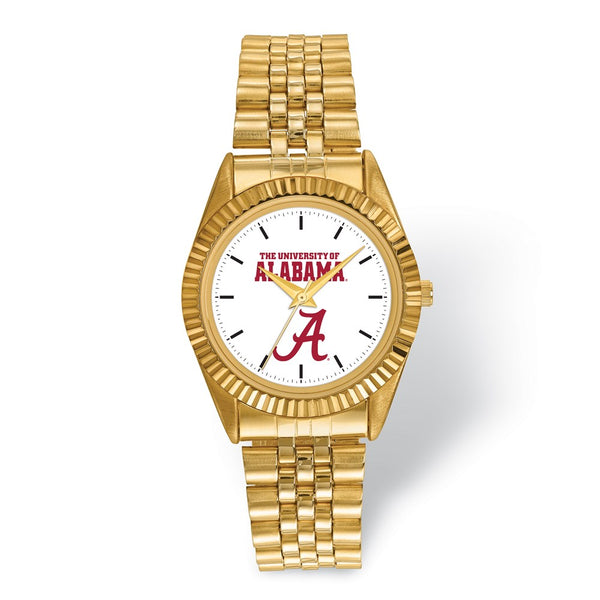 LogoArt University of Alabama Pro Gold-tone Gents Watch