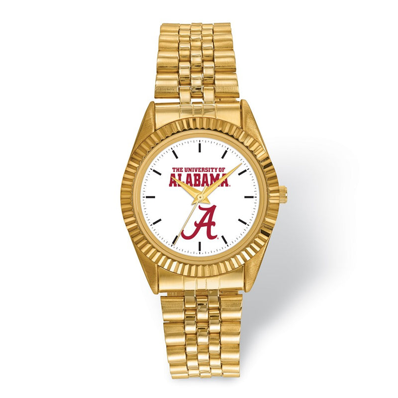 LogoArt University of Alabama Pro Gold-tone Gents Watch