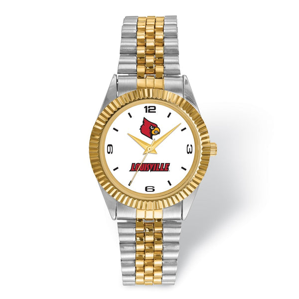 LogoArt University of Louisville Pro Two-tone Gents Watch